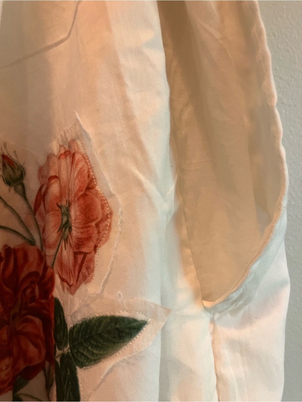 Indi & Sai Bird and Floral Romantic White Draw String Bloomers, NWOT - Picture 13 of 13